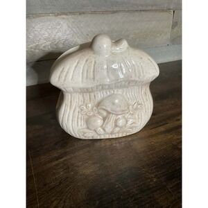 Vintage Arnel Merry Mushroom Ceramic Napkin Holder - Antique MCM 1970's